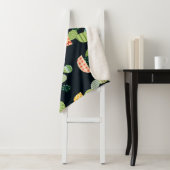 Couverture Sherpa Patchwork Cactus Plantes Motif sans couture (En situation)