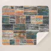 Couverture Sherpa Patchwork collage mixage, surface composée motif i (Devant (Horizontal))