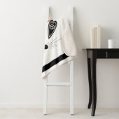 Couverture Sherpa Patchwork Fox, applique Fox, Fox, enfants (En situation)