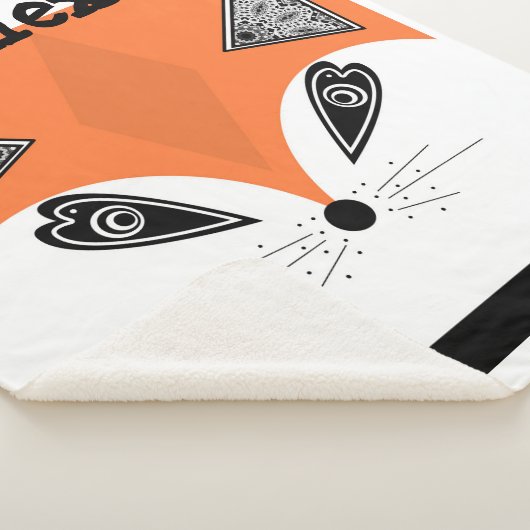 Couverture Sherpa Patchwork Fox, applique Fox, Fox, enfants (3/4)