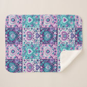 Couverture Sherpa Patchwork Heart Quilt (Devant (Horizontal))