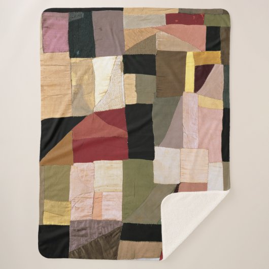 Couverture Sherpa Patchwork (Le berceau du fils) | Sonia Delaunay | (Devant)