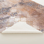 Couverture Sherpa Patchwork Paisley : impression Vintage classique (3/4)