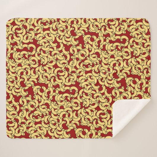 Couverture Sherpa Pâtes coudes Sherpa Blanket (Devant (Horizontal))