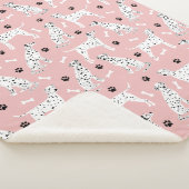 Couverture Sherpa Pâtes et os dalmatiens Sherpa Blanket (3/4)