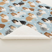 Couverture Sherpa Pâtes et os de collie rugueux (3/4)