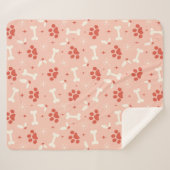 Couverture Sherpa Pâtes et os de Noël Motif (Devant (Horizontal))