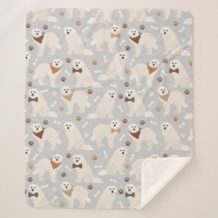 Couverture Sherpa Pâtes et os des Pyrénées Sherpa Blanket