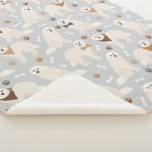 Couverture Sherpa Pâtes et os des Pyrénées Sherpa Blanket (3/4)