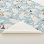 Couverture Sherpa Pâtes et os des Pyrénées Sherpa Blanket (3/4)