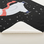 Couverture Sherpa Patinage sur glace sur les ours polaires à Noël (3/4)