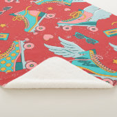 Couverture Sherpa Patins à rouleaux aux couleurs vives avec et sans  (3/4)