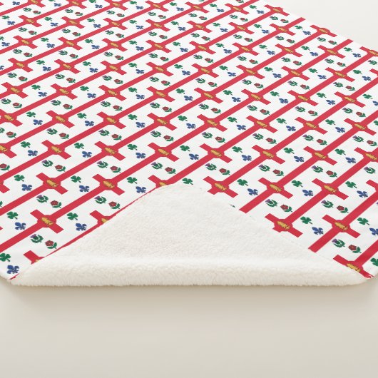 Couverture Sherpa Patriotic Sherpa Blanket with flag of Montreal (3/4)