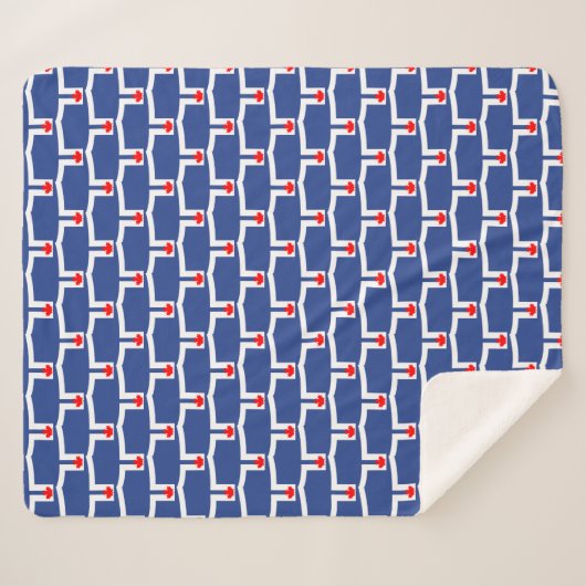 Couverture Sherpa Patriotic Sherpa Blanket with flag of Toronto (Devant (Horizontal))