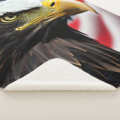 Couverture Sherpa Patriotique/Aigle/Américain/USA (3/4)