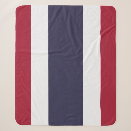 Couverture Sherpa patriotique avec drapeau de Thaï (Devant)