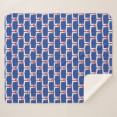 Couverture Sherpa patriotique avec drapeau de Toro (Devant (Horizontal))
