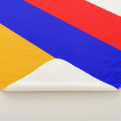 Couverture Sherpa Patriotique Sherpa Blanket avec drapeau d'Arménie (3/4)