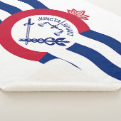 Couverture Sherpa Patriotique Sherpa Blanket avec drapeau de Cincinn (3/4)