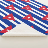 Couverture Sherpa Patriotique Sherpa Blanket avec drapeau de Cuba (3/4)