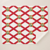 Couverture Sherpa Patriotique Sherpa Blanket avec drapeau de Floride (Devant (Horizontal))