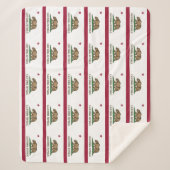 Couverture Sherpa Patriotique Sherpa Blanket avec drapeau de la Cali (Devant)