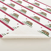 Couverture Sherpa Patriotique Sherpa Blanket avec drapeau de la Cali (3/4)