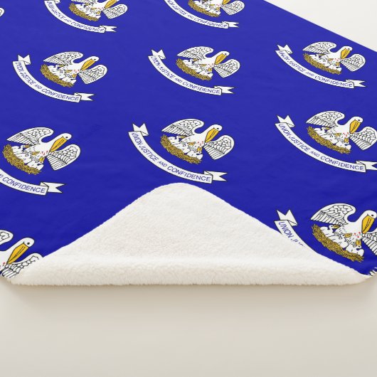 Couverture Sherpa Patriotique Sherpa Blanket avec drapeau de la Loui (3/4)