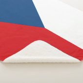 Couverture Sherpa Patriotique Sherpa Blanket avec drapeau de la Tche (3/4)