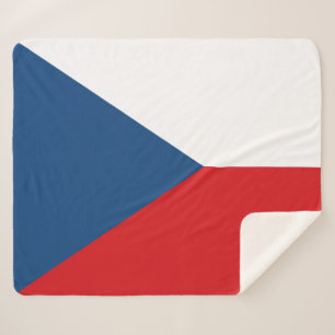 Couverture Sherpa Patriotique Sherpa Blanket avec drapeau de la Tche
