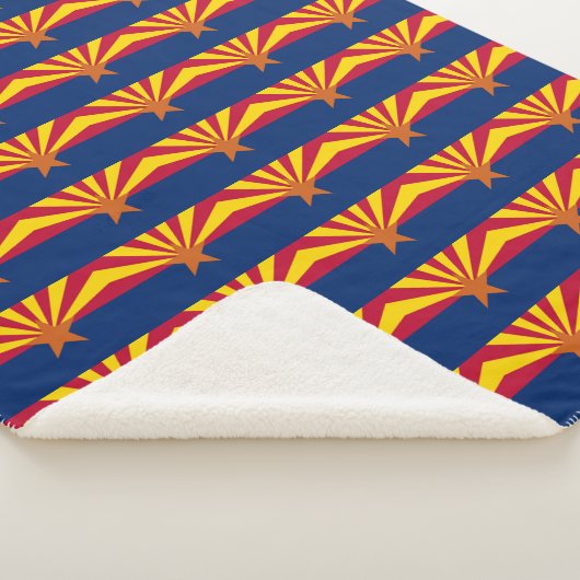 Couverture Sherpa Patriotique Sherpa Blanket avec drapeau de l'Arizo (3/4)