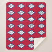 Couverture Sherpa Patriotique Sherpa Blanket avec drapeau de l'Arkan (Devant)