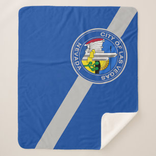 Couverture Sherpa Patriotique Sherpa Blanket avec drapeau de Las Veg