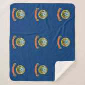 Couverture Sherpa Patriotique Sherpa Blanket avec drapeau de l'Idaho (Devant)