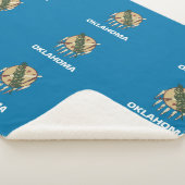 Couverture Sherpa Patriotique Sherpa Blanket avec drapeau de l'Oklah (3/4)