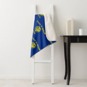 Couverture Sherpa Patriotique Sherpa Blanket avec drapeau de l'Orego (En situation)