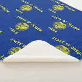 Couverture Sherpa Patriotique Sherpa Blanket avec drapeau de l'Orego (3/4)