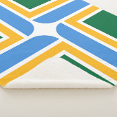 Couverture Sherpa Patriotique Sherpa Blanket avec drapeau de Portlan (3/4)