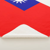 Couverture Sherpa Patriotique Sherpa Blanket avec drapeau de Taïwan (3/4)
