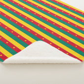 Couverture Sherpa Patriotique Sherpa Blanket avec drapeau du Camerou (3/4)