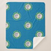 Couverture Sherpa Patriotique Sherpa Blanket avec drapeau du Dakota  (Devant)