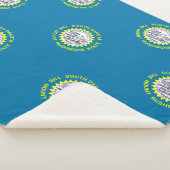 Couverture Sherpa Patriotique Sherpa Blanket avec drapeau du Dakota  (3/4)