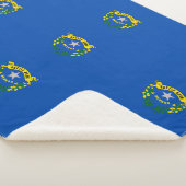 Couverture Sherpa Patriotique Sherpa Blanket avec drapeau du Nevada (3/4)