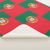 Couverture Sherpa Patriotique Sherpa Blanket avec drapeau du Portuga (3/4)