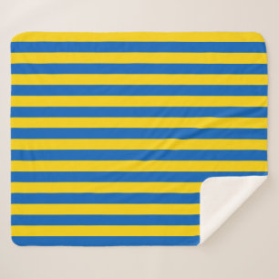 Couverture Sherpa Patriotique Sherpa Blanket avec drapeau d'Ukraine