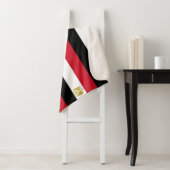 Couverture Sherpa Patriotique Sherpa Blanket avec drapeau égyptien (En situation)