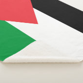 Couverture Sherpa Patriotique Sherpa Blanket avec drapeau palestinie (3/4)