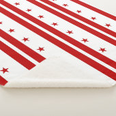 Couverture Sherpa Patriotique Sherpa Blanket avec drapeau Washington (3/4)