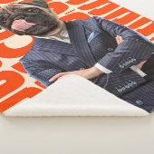 Couverture Sherpa Patron dirigé par la tête de chien debout avec la  (3/4)