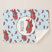 Couverture Sherpa Pattern custom Nom (Devant (Horizontal))